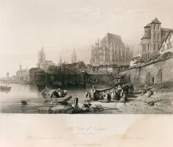 Ren Nehri Üzerinde Köln Şehri