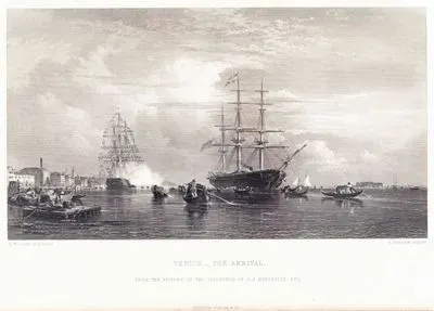 29 Ekim 1862 Tarihinde Yunanistan'ın Eski Kralı Otho'nun "Scyla" İsimli İngiliz Savaş Gemisi İle Venedik'e Gelişi