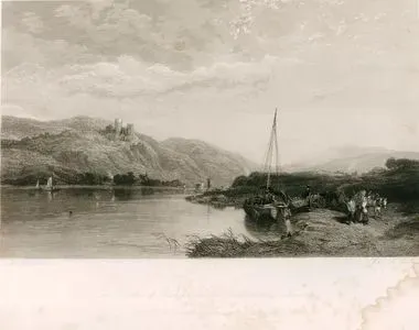 Moselle Nehri Üzerinde Bishopstein Kalesi