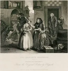 Fahişenin İlerlemesi-Kadın Satıcısının Tuzağına Düşmek-Plate 1.