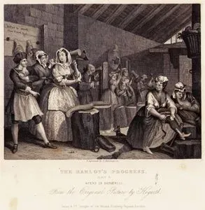 Fahişenin İlerlemesi-Hapishane Sahnesi-Plate 4.
