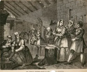 Fahişenin İlerlemesi-Hapishane Sahnesi-Plate 4.