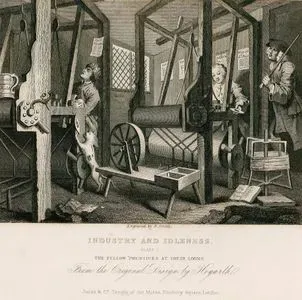 Çalışkanlık Ve Tembellik-Çıraklar Dokuma Tezgahının Başında-Plate 1.