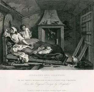 Çalışkanlık Ve Tembellik-Denizden Dönen Tembel Çırağın Tavan Arasında Bir Fahişe İle Yaşaması-Plate 7.