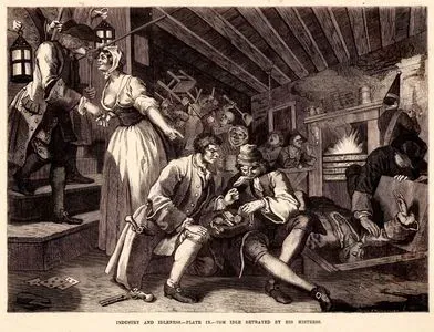 Çalışkanlık Ve Tembellik-Plate 9.-Tom Idle'nin Fahişe Tarafından Polise İhbar Edilmesi