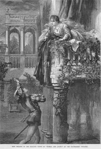 Romeo Ve Juliet, Balkon Sahnesinde Miss Neilson, Haymarket Tiyatrosu, Londra