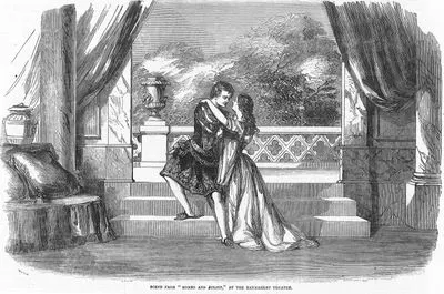Romeo Ve Juliet Oyunundan Bir Sahne, Haymarket Tiyatrosu, Londra 1855 02 10 L 132