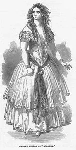 Fromental Halevy'in "Fırtına" isimli Operasında Madam Henriette Sontag "Miranda" Rolünde