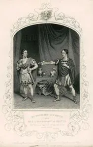 Cassius Rolünde Mr.Macready Ve Brutus  Rolünde Mr. E.L.Davenport, 4. Perde 3. Sahne (Jül Sezar)